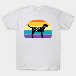 Labrador retro sunset T-Shirt